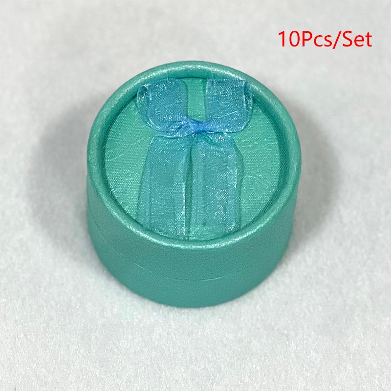 10ks/set Organizér na šperky Dárková krabička Náhrdelník Náušnice Prsten Papírová krabička