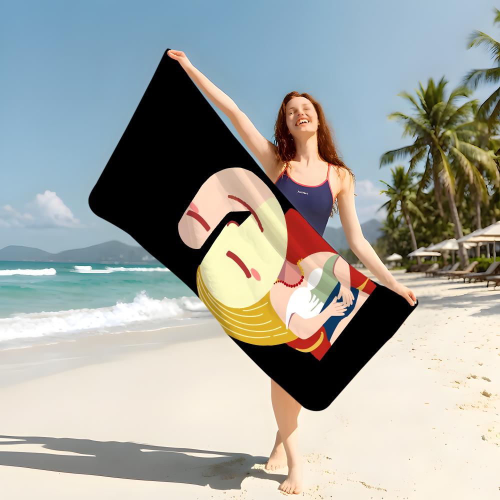 Art F-famous P-painting Towel Beach Blanket Towel  For Travel Gym Shower Luxury Lightweight Camping Pool Hot