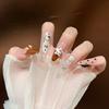 Cat's Eye Wearing Nail Pure Hand-made Nail Piece Fake Nail Wearing Nail Piece Advanced Sense Thin Dog Long