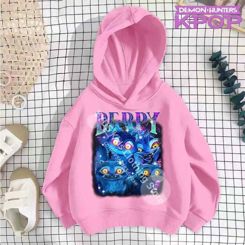 Kleinkind Mädchen Kleidung KPop Dämonenjäger Hoodie Mädchen Mode Lässiges Sweatshirt Film Neu Kinder K-Pop Dämonenjäger Kapuzenoberteile