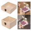Elegant Wooden Jewelry Storage Box with Glass Lid