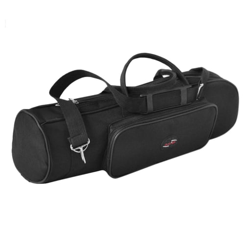 Trumpet Bag with Cushion, Trumpet Case, Wind Instrument Storage Cover, Double Zipper, Durable, Waterproof 600D Oxford Cloth, with Small Item Compartme