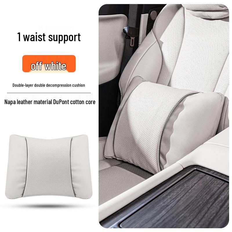 BMW Kopfstützen-Nacken- und Lendenwirbelstützkissen-Set für 3er/5er Serie & X1/X3/X5/X6 - Universell, Ganzjahres