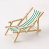 Wooden 1/12 Dollhouse Chair Multicolors Summer Vacation Beach Chair  For OB11 Doll