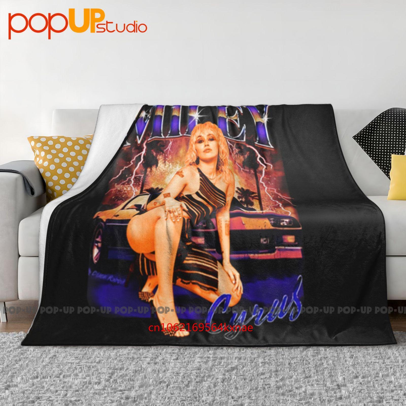 Miley Cyrus Retro Plastic Hearts Angels Ultra-Soft Blanket Quilt Winter Sofa Cover Bed Covers 30x40in