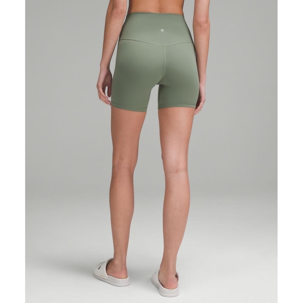 Lululemon Align  High Rise Short 6  Grey Eucalyptus