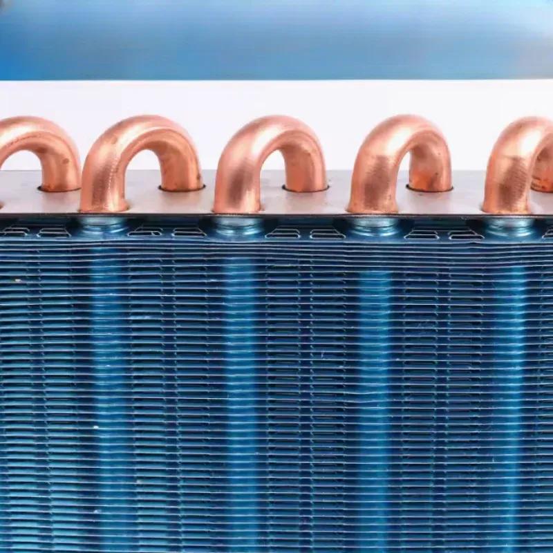 1PCS Refrigerator Freezer Aluminum Fin and Copper Tube Heat Exchanger with Fan Small Shell Condenser Radiator Fan