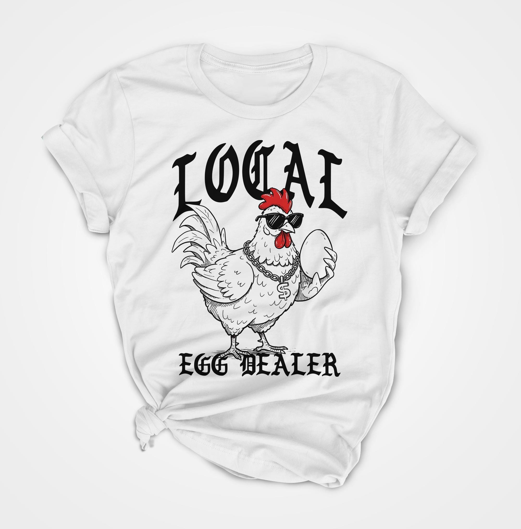 

ZX Summer Hot Selling Funny Chicken Egg Dealer Shirt Hip Hop Easter Tee Mens Round Neck Short Sleeved Tshirt 4XL