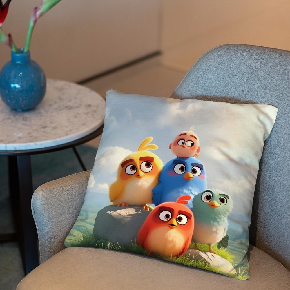 

Подушка з покриттям Angry Birds Movie 2-в-1 Реверсивне плюшеве покриття для подушки | Авто/Диван/Ліжко | Ідеальний подарунок 18x18Inch