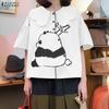 ZANZEA Women Casual Doll Collar Summer Half Sleeve Print Blouse