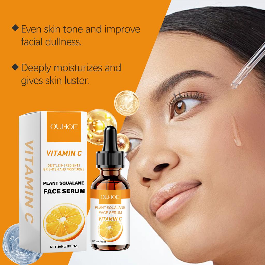 Vitamin C Facial Serum Firming Whitening Remove Wrinkles Fade Fine Lines Shrink Pore Repairing Hydrating Anti Aging Face Essence