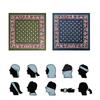 Foulards pour hommes et femmes Foulard carré vintage Foulard carré western Foulards à motifs cachemire occidentaux pour styles unisexes
