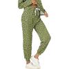 Sets For Women 2 Piece Round Neck Long Sleeve Shirts Printed Sweatpants Pocket Sets