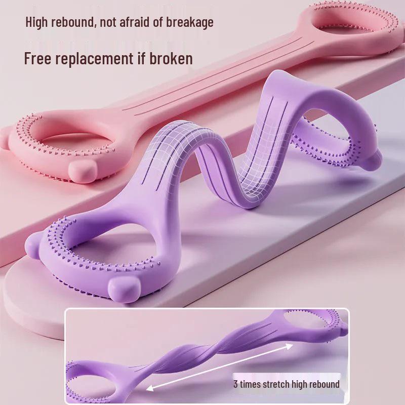 Figure 8 Silicone Resistance Band for Yoga and Back Training
