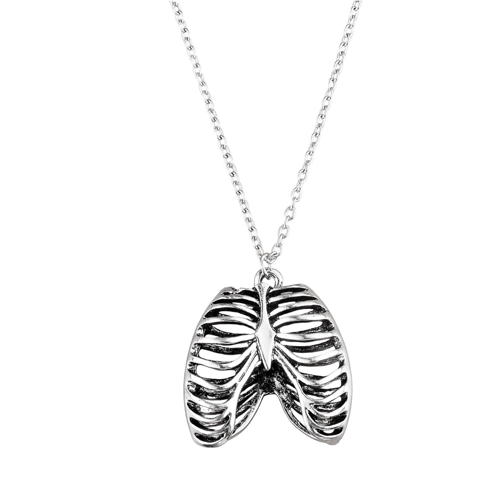 

Ожерелье с подвеской в виде преувеличенного металлического сердца, готическая ключичная цепочка, классное ожерелье One Size