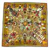 Excellent Scarf Kachinas Kachinas Ethnicity Kale 90 Brown Silk Women Used
