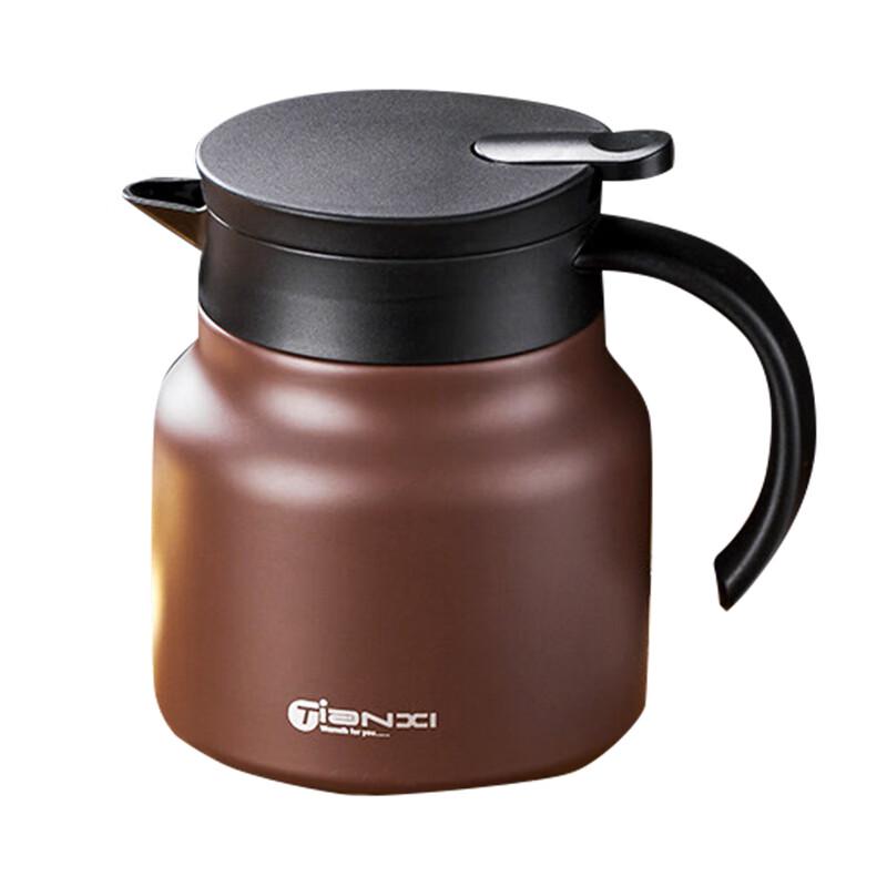 TIANXI Ceramic Lined Insulated Tea Pot with Infuser