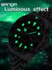 SANDA Top Brand New Business Man Quartz Watches Rotating Bezel 50M Waterproof Night Light Calendar Fashion Men's Wristwatch