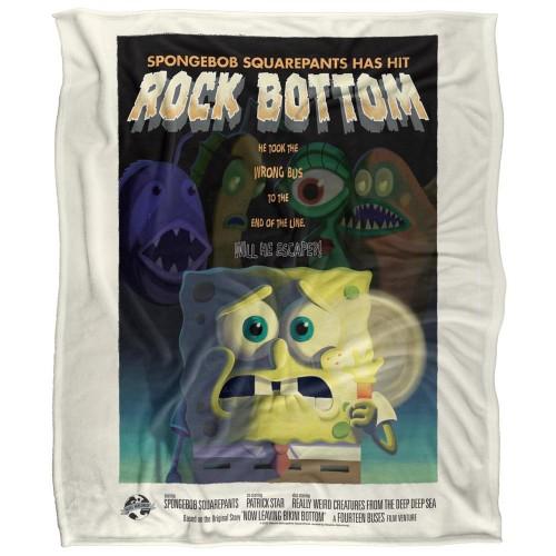 SpongeBob SquarePants Rock Bottom Silky Supersoft Blanket