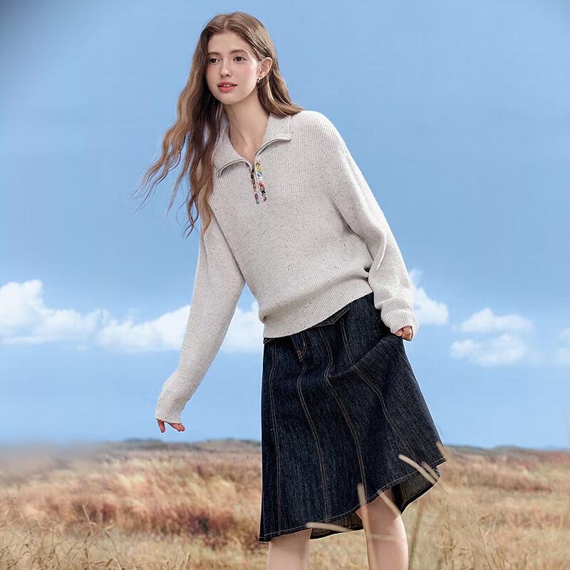 Betu Women's A-line Denim Skirt