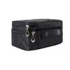 Borsa Doppia Strato per Trucco con Tracolla Grande Custodia per Cosmetici per Donne Organizer per Trucco per Pennelli Bellezza, Ombretto Rossetto Nero
