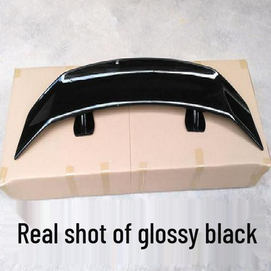 ABS Carbon Fiber Texture No-Drill Rear Spoiler for GT Sports Cars - B Style Airplane Wing