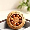 Cliff Cypress Luxury Rosewood Decompression Gyro: Handheld Wind Fire Wheel for Relaxation and Luck
