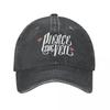 Unique Pierce The Veil Band Logo Trucker Hats Merch Vintage Distressed Denim Pop Rock Casquette Hat For for Men Women Adjustable