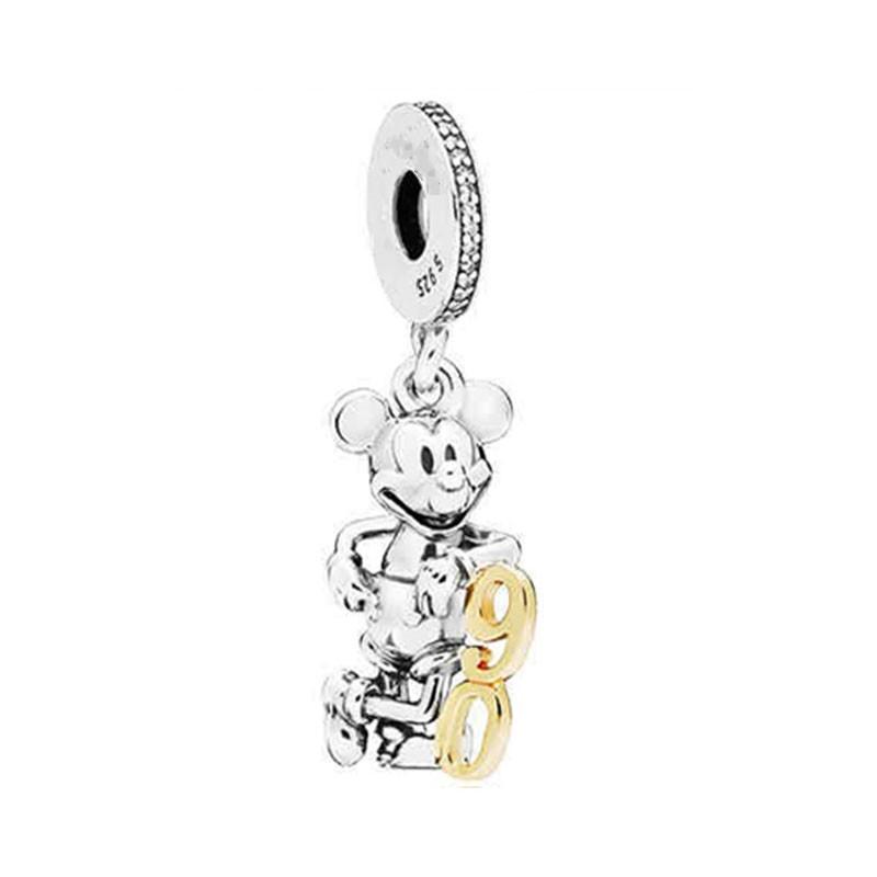Brand New Cute Animal Mouse Bead Component Couple Pendant Bead Component, Ideal Designed For Authentic Original European Bracelet High Quality Fine