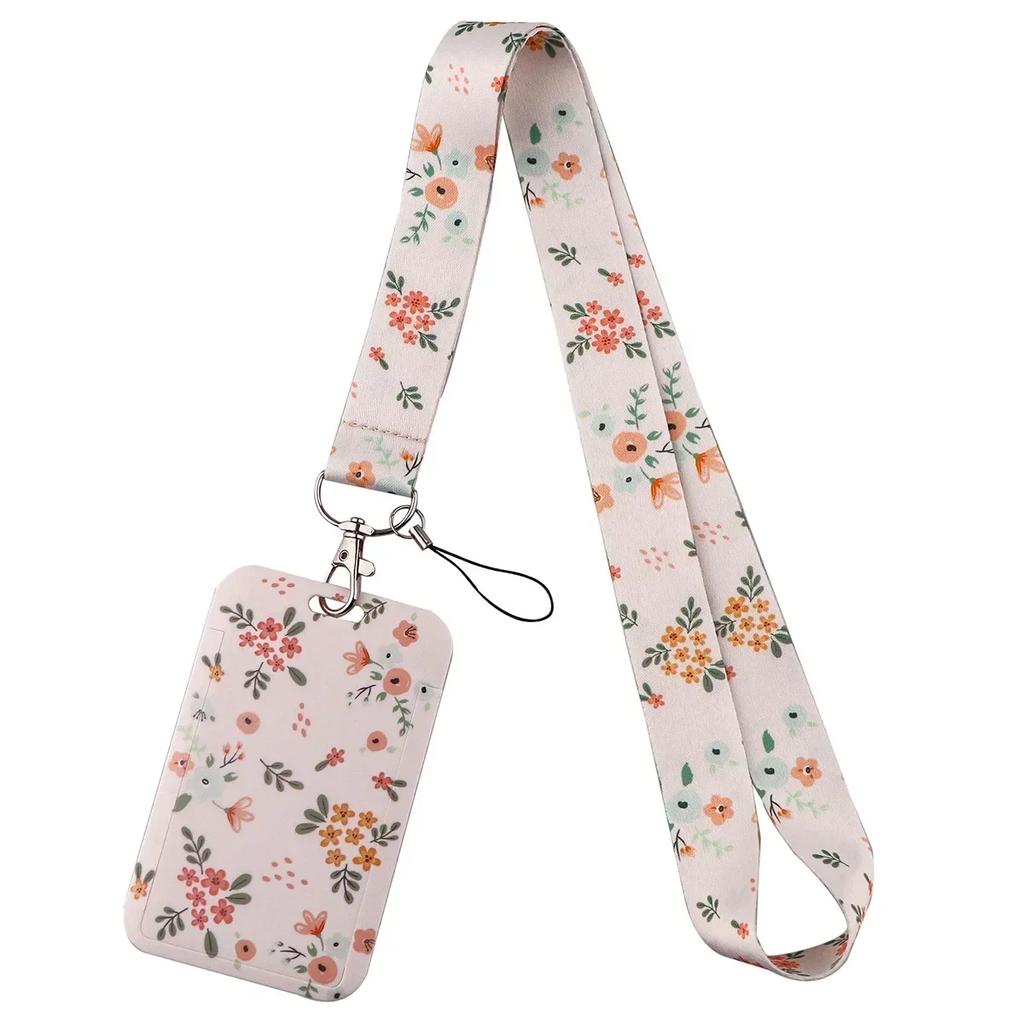 Grüne Pflanze Einfacher Frischer Stil Grüne Blätter Nackenband Ausweishalter Fitnessstudio Handy-Riemen Ausweishalter DIY Aufhängeseil Lanyard