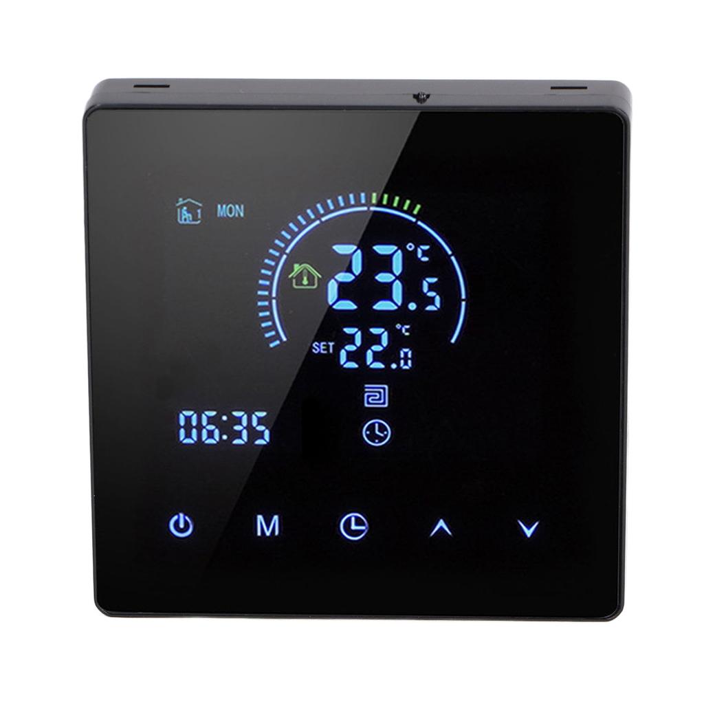 16A Digital Thermostat with LCD Display Programmable Thermostat Electric Heating Thermostat for   Hotel AC 90V‑240V