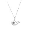 Projection Necklace Women'S Light Luxury Simple Whale Pendant 100 Languages Necklace