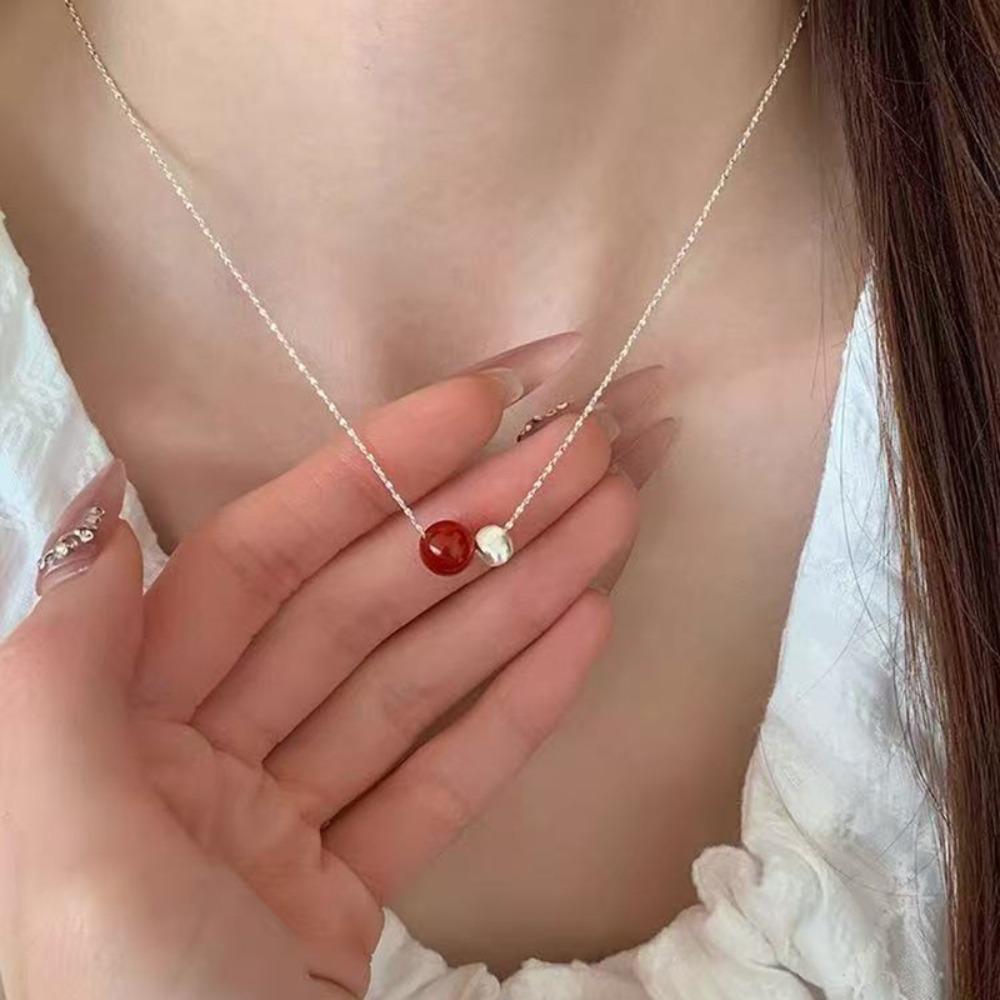 Shijia Pearl Necklace Women's Niche Light Luxury Design High-end Temperament Collarbone Chain Neck Chain Sweater Chain Bead Chain