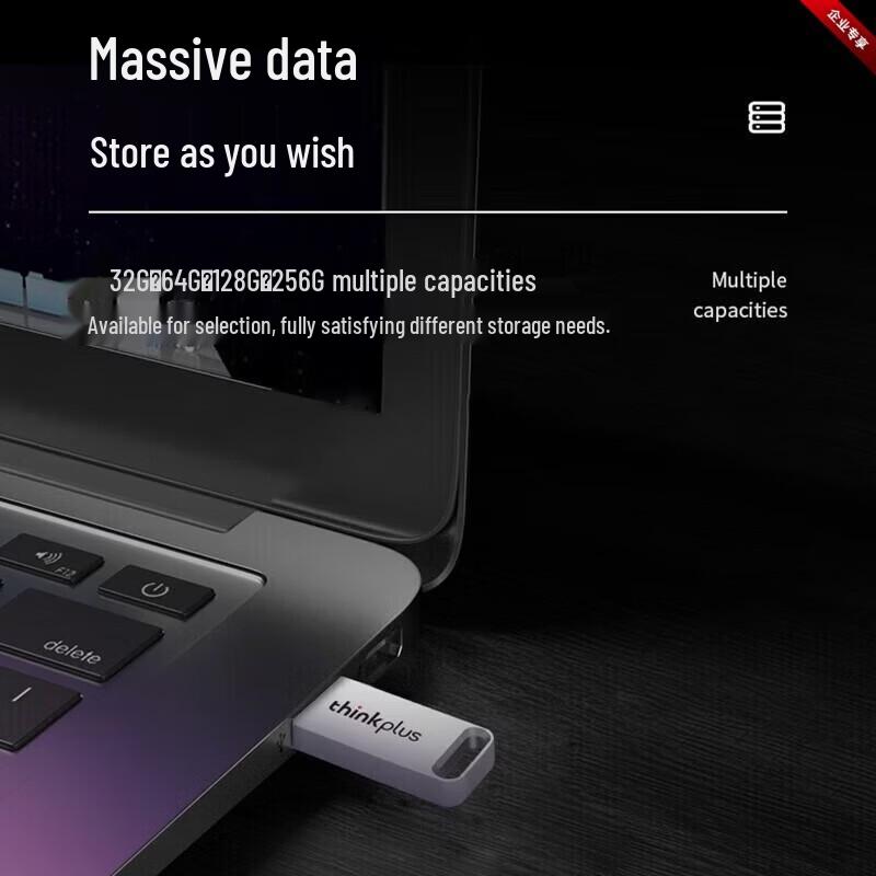 Lenovo Thinkplus TU110 Dual-Interface Metal USB Flash Drive