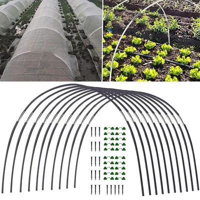 Greenhouse Hoops Set Gardening Folding Fiber Rod Set Arch Shed Bracket  Garden Greenhouse Plant Hoop Grow Tunnel Support