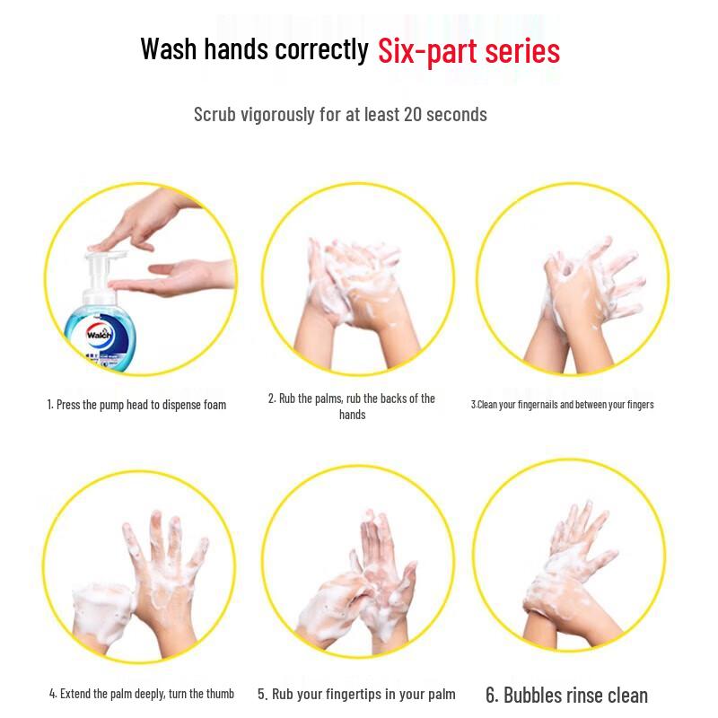 Walch Foaming Antibacterial Hand Wash 3x300ml