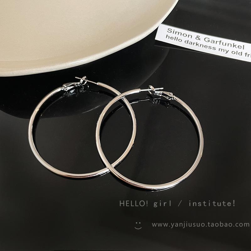 2025 Trendy 925 Silver Hoop Earrings: High-End European & American Style for Women