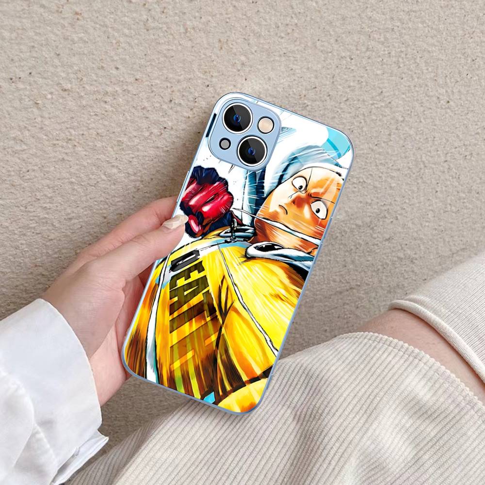 

Anime Japanese Classic ONE P-PUNCH-MANS Tempered Glass For Iphone 14 13 12 11 Pro Mini XS MAX 14Plus X XS XR Cover iphone 14pro max
