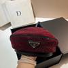 Italian Designer Niche Light Luxury Rhinestone Beret Heavy Industry Full Diamond Buyer Hat