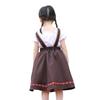 Bagru Traditional Ethnic Dress Kids Cosplay Beer Costume Coffee Lace Embroidered Slip