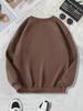 Women's New York Letter Print Velvet Sweatshirt - Autumn/Winter Collection