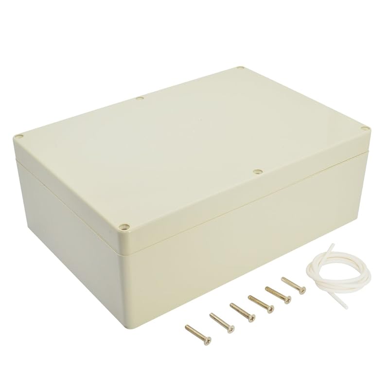 LeMotech Waterproof Dustproof IP65 ABS Plastic Junction Box Universal Electric Project Enclosure Pale Gray 3.3 X 2.3 X 1.3 Inch (83 X 58 X 33 Mm)