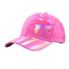 Adjustable Snapback Faux Leather Baseball Cap PU Sparkly Party Hat  Party Occasions