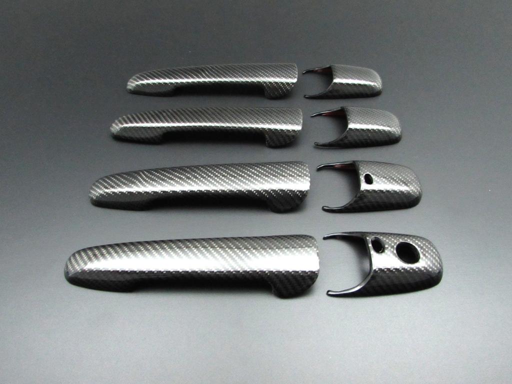 BRIGHTZ Real Carbon Fiber Door Handle Covers for Toyota Premacy CW Key CWEAW CWEFW CWFFW CWE CWF WE WF EAW EFW FFW AW FW Premacy (Advanced Compatible)
