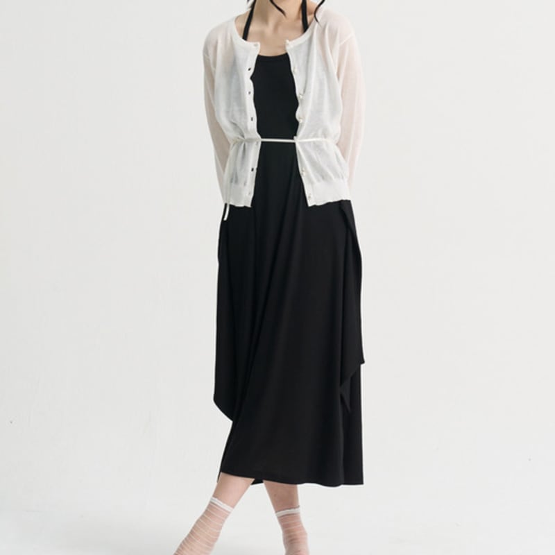 SORRY TOO MUCH LOVE SeeThrough Stripe Socks_White