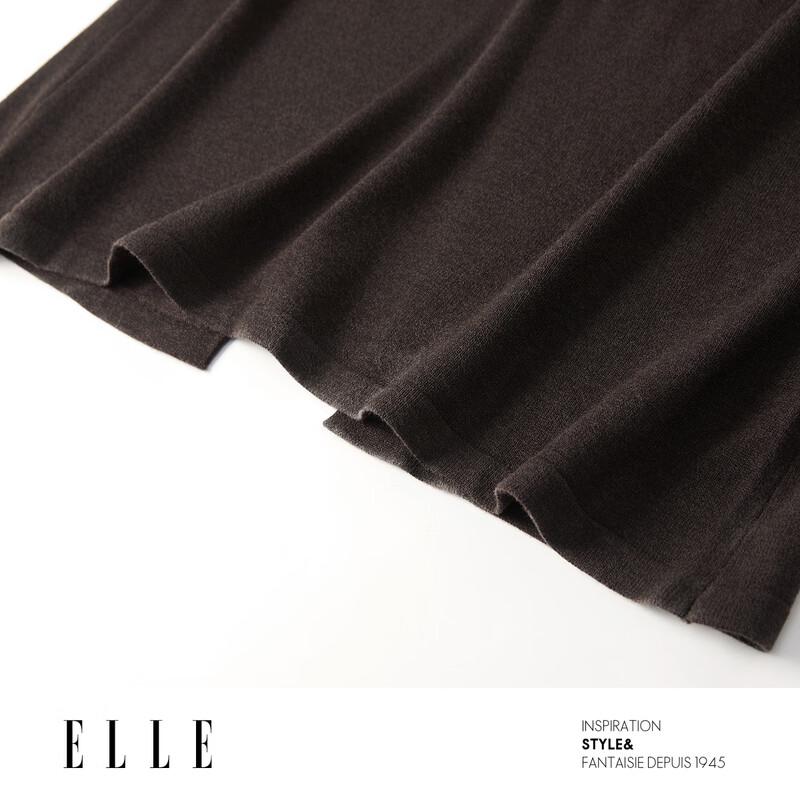 ELLE Elegant Faux Two-Piece Slim Dress