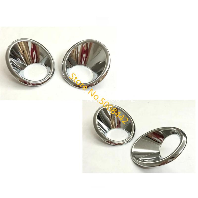 For Suzuki Vitara 2016 2017 2018 2019 2020 Car Front Fog Light Lamp Frame Styling ABS Chrome Cover Trim Part Molding 2PCs