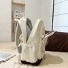 Drawstring Backpack Girl's Large Capacity Backpack Color Contrast Student Schoolbag Travel Bag