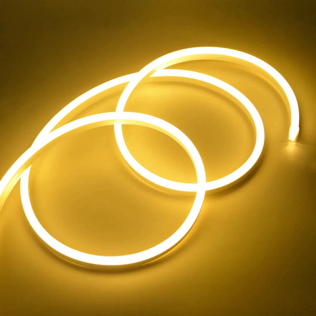 220v Led Strip Lights Waterproof 1m/3m/5m/10m Cob Tape Lights Outdoor Decoration Flexible Neon Strip