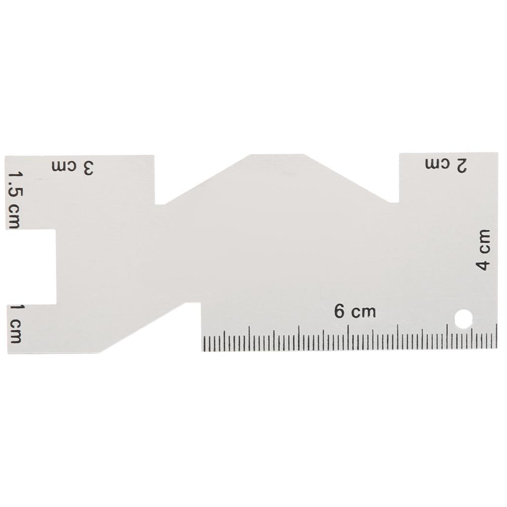 Régua de metal para costura portátil, pinça manual, caneta alfaiate com escova, acessórios para máquina de costura